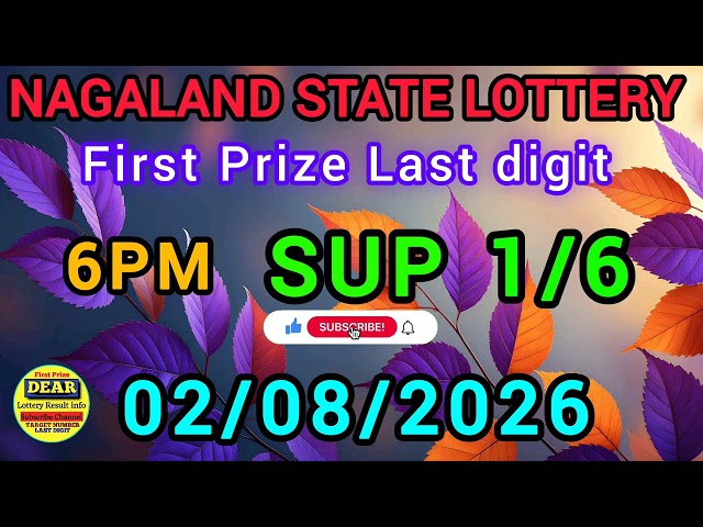 First Prize Last Digit 02/08/26 Nagaland State Lottery Target Number Lottery Sambad Target Number🎯