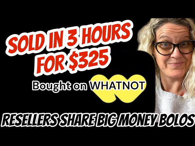 Sold in 3 Hours for $325 Bought it on Whatnot Resellers Share Big Money BOLOs What Sold