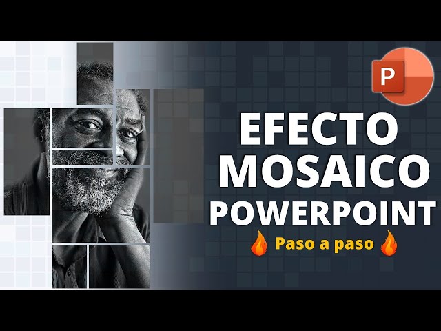 MOSAIC effect in PowerPoint. Step by Step Tutorial with ANIMATION