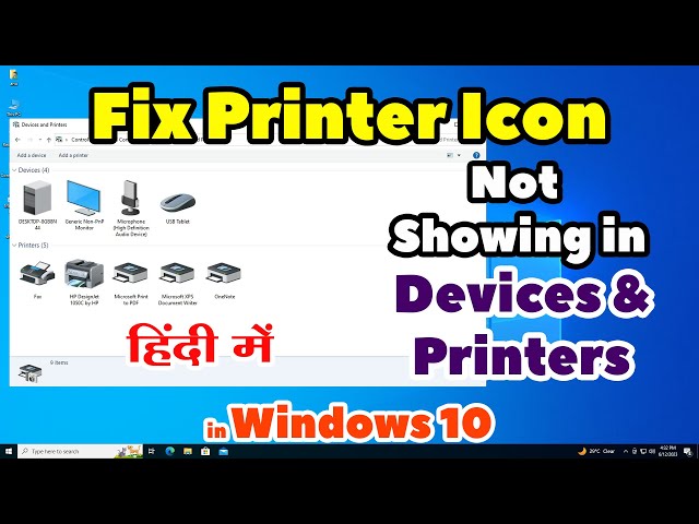 How to Fix Printer Icon Not Showing in Windows 10 Devices & Printers | Printer Icon Ko Wapas Laye