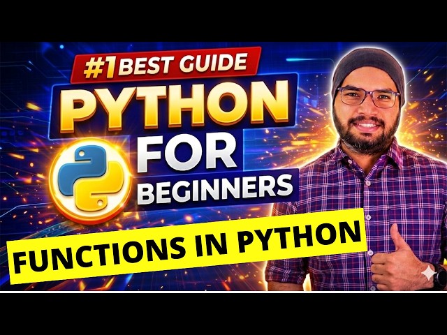 #31 Functions in Python | Python Tutorials For Beginners