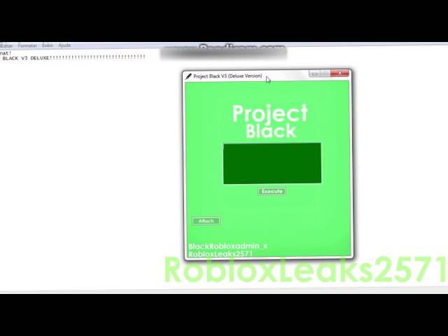 Project Black V3 Deluxe - Roblox exploit