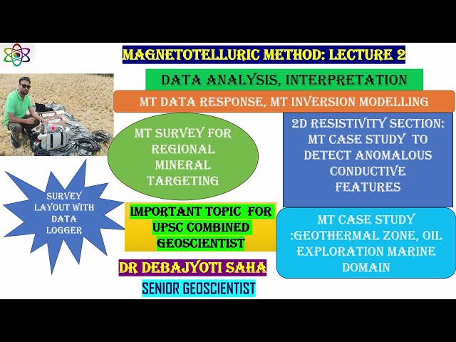 Magneto Telluric Method : Lecture 2, Data Analysis, Interpretation, Case study for Oil, Exploration