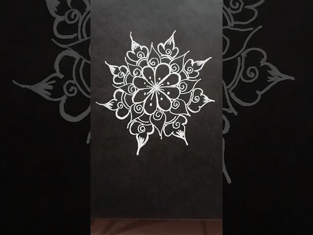 🌸 Simple, quick and perfect for your daily Rangoli kolam ✨#rangoli #kolam #easyrangoli #rangoliart