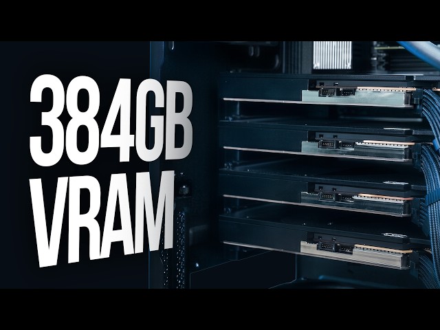 Four RTX PRO 6000 Blackwell GPUs in one Liquid Cooled Workstation | TheMVP