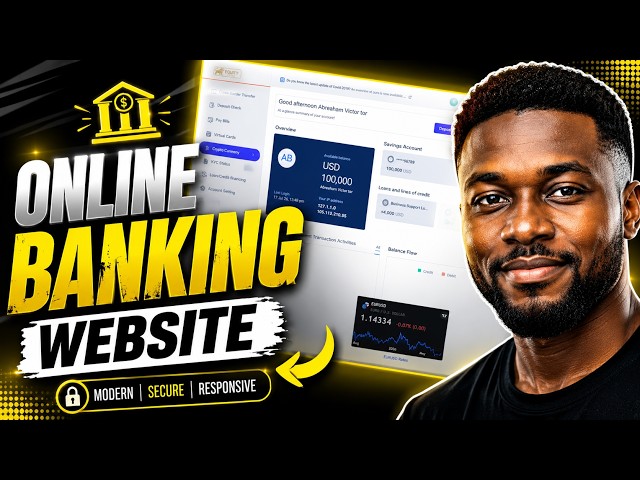 How to Create an Online Banking Website with PHP & Laravel | Modern Digital Banking System