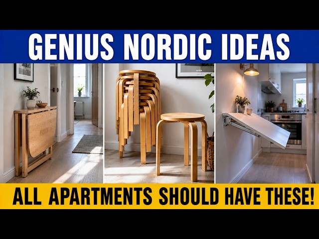 14 Nordic Furniture Design Hacks That Optimize Space In Small Urban Apartments