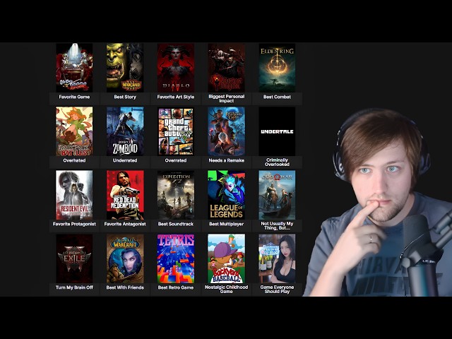 Sodapoppin Makes The ULTIMATE Video Game Tier List..