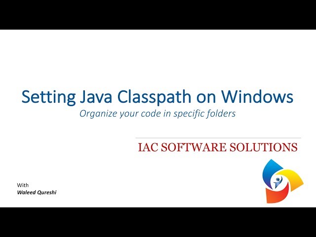 Setting Java Classpath on Windows