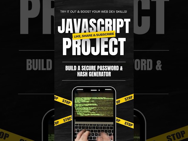🔐 Password & MD5 Hash Generator using JavaScript | Secure Your Data Instantly! ⚡ #BhaviDigital #js