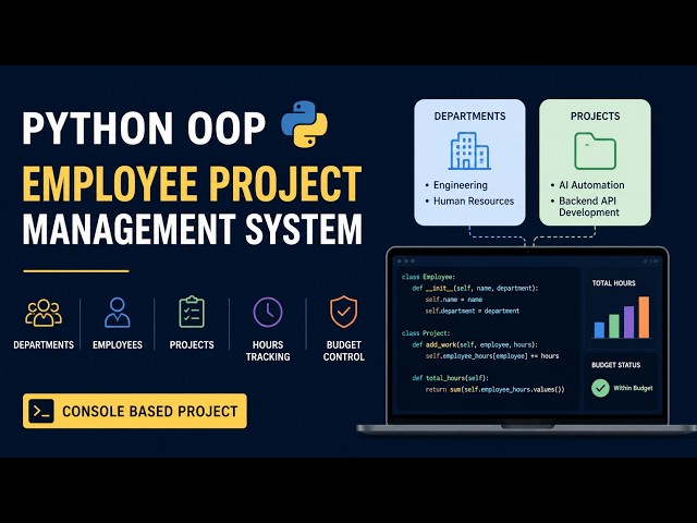 Python OOP Project | Employee Project Management System (Console Based)