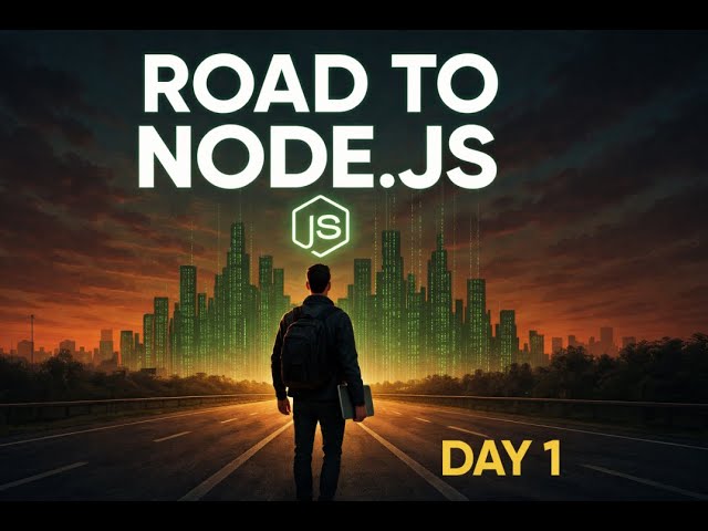 Road to Node.js (Day 1) – Learn Backend Development with JavaScript