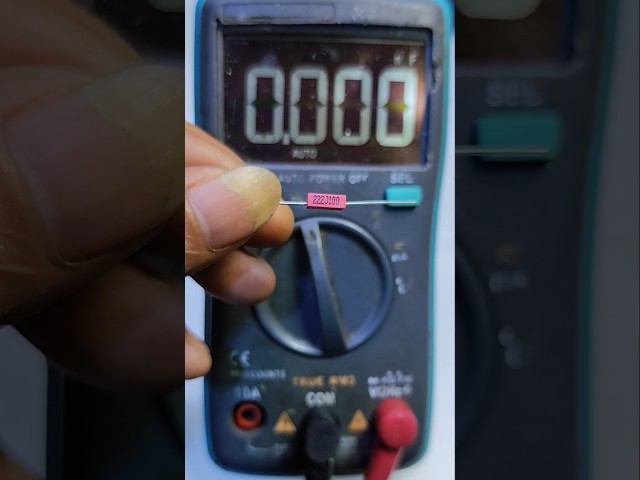polyester capacitor value 222j100 #tutorial #tips #capacitor #value #electronic #components #trend