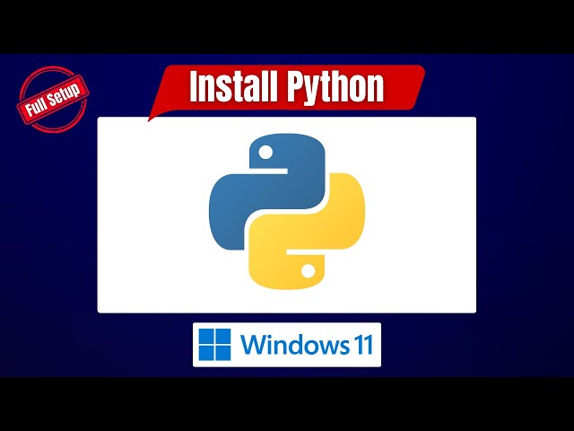 How to install python on windows 11 (Latest 2026) | Python on Windows