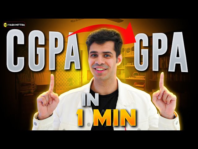 How to convert your percentage or CGPA to GPA?