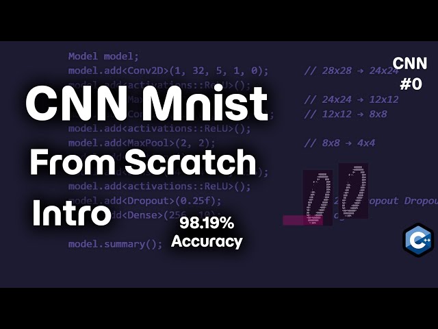 Build a CNN From Scratch in C++ for mnist dataset  | No TensorFlow, No PyTorch (Series Introduction)