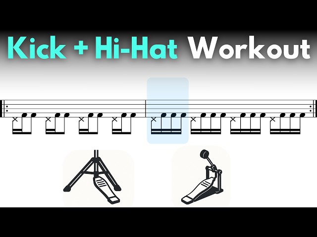 10-Minute Foot Warm Up for Drummers (Kick + Hi-Hat)