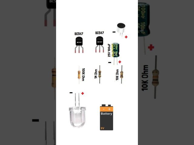 Clap Switch Using #BC547 | Easy DIY #Electronics Project for Beginners 🔊✨