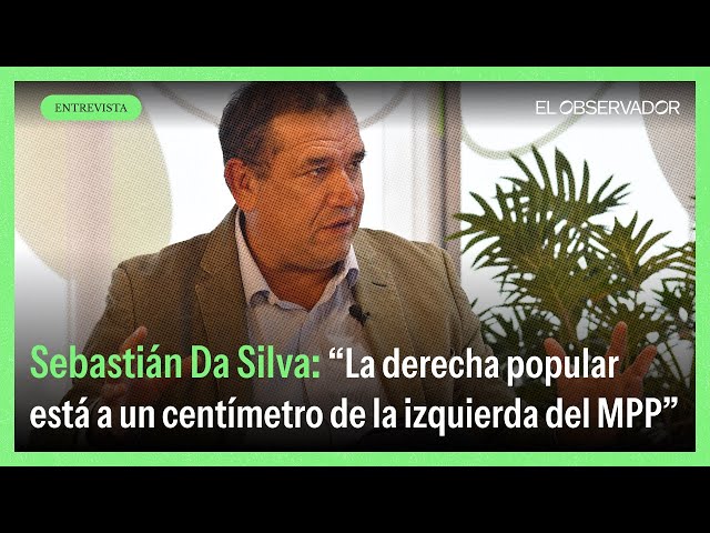 Sebastián Da Silva: “La derecha popular está a un centímetro de la izquierda del MPP”