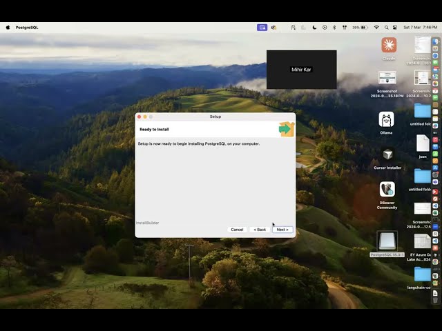 PostgreSQL Install on MacOS