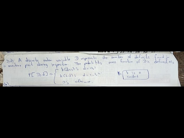 MHZ4214 Probability and Statistics of Engineering Mathematics CAT 1 Lecture Part 3