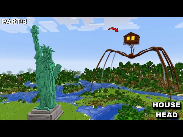 SURVIVING AGAINST HOUSE HEAD REVIVAL PART 3 in Minecraft! 😱 | Coffin Meme Gameplay