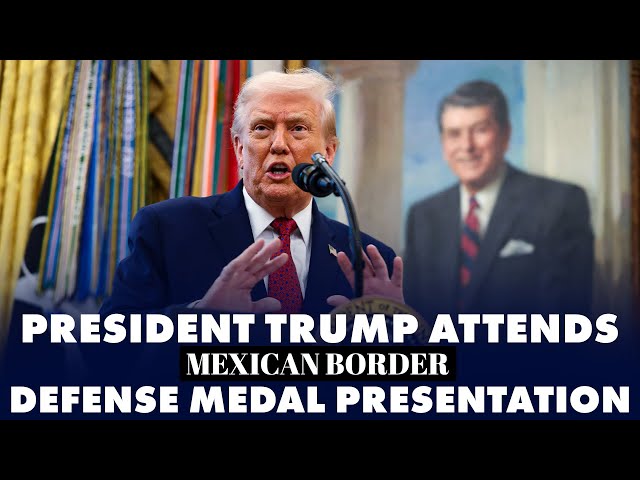 LIVE: President Trump participates in a Mexican Border Defense Medal Presentation | USA |America