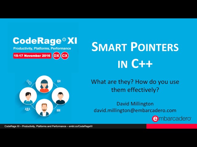 Smart Pointers in C++: What, Why, and How with David Millington - CodeRage XI