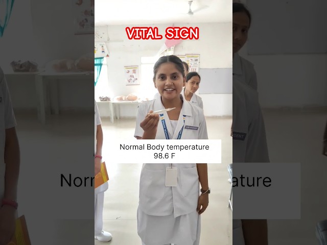 Vital sign practical time 🤞#vitalsign #demonstration #nursingstudent #practical