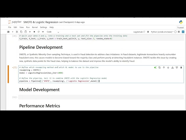 SMOTE & Logistic Regression with Python