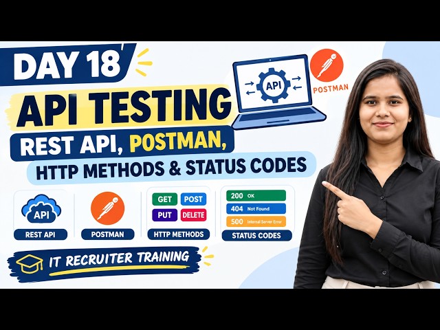 Day 18: API Testing | REST API, Postman, HTTP Methods & Status Codes | IT Recruiter Training
