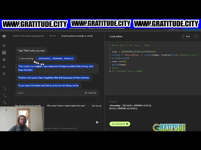 Sorting Lists in Python - Tutor Walkthrough (Maestro University Week 3 Lesson 8)