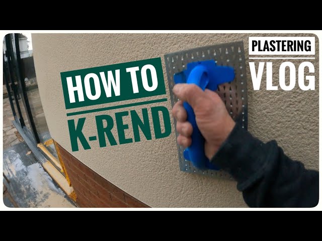 How to K-Rend on your own Plastering Vlog Silicone ft polar white  Whole process start to finish