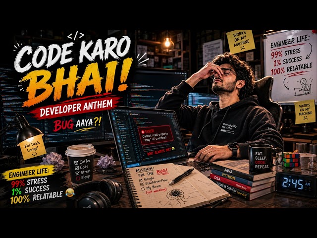 💻 CODE KARO BHAI! 🔥 | Ultimate Developer Anthem | Funny Coding Song | Programmer Life