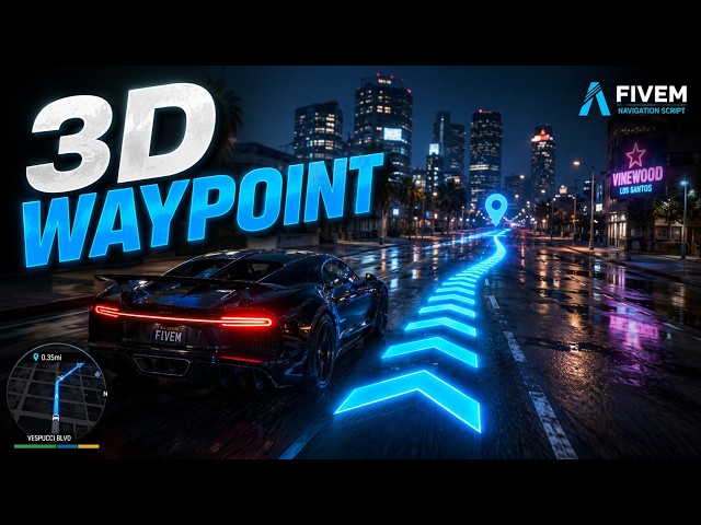 FREE 3D Waypoint Navigation Script | 2026 | FiveM