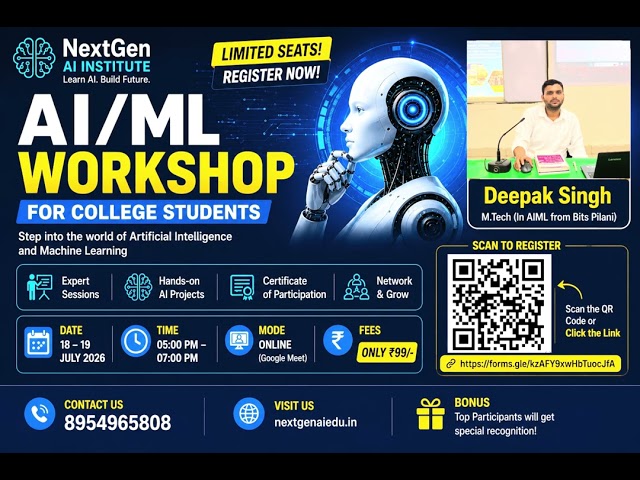 AI&ML Online Course #aiml #trending #viral #shorts #coaching #artificialintelligence #machine 