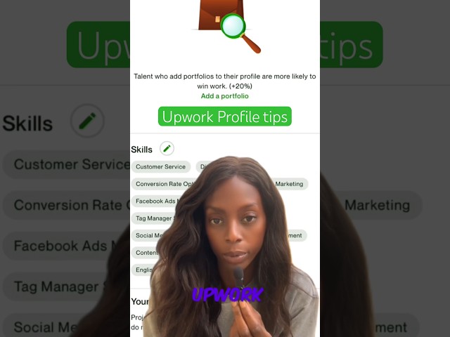 Upwork for beginners: Profile tips! #freelancing #sidehustle #students