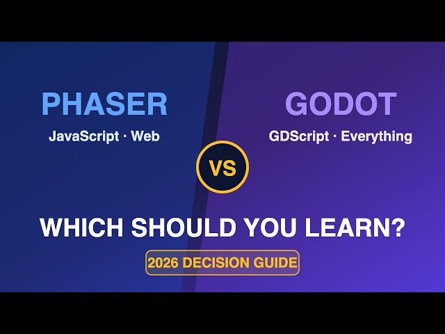 Phaser vs Godot: Which Should You Learn in 2026?