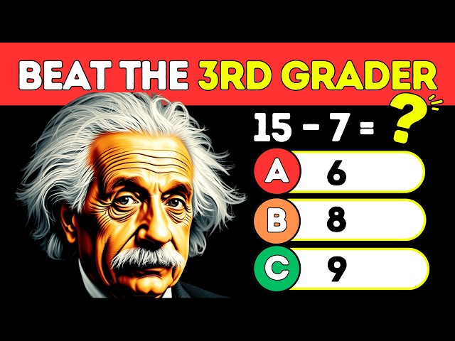 Only 1% Can Score 35/40! 😲 | 3rd Grade Subtraction Math Quiz