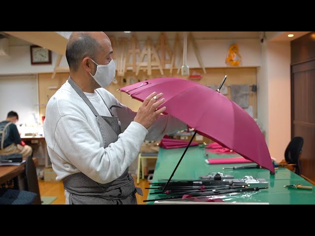 【Japanese Artisan】 How to Create a Handmade Umbrella in Tokyo. (13 Languages Subtitles)