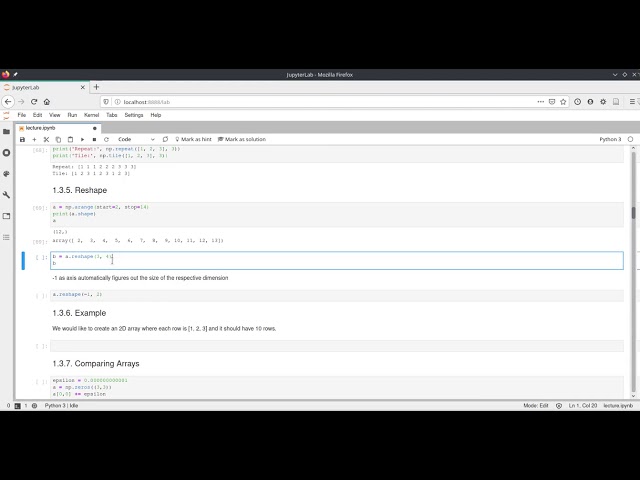 Scipy 2020 - 4.2 - Numerical Computing with Numpy - Creating Arrays