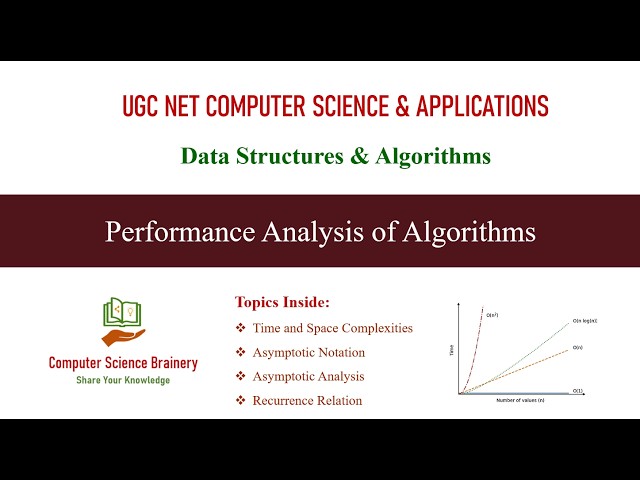 Performance Analysis of Algorithms | Algorithms | Unit 7-10 | UGC NET Computer Science