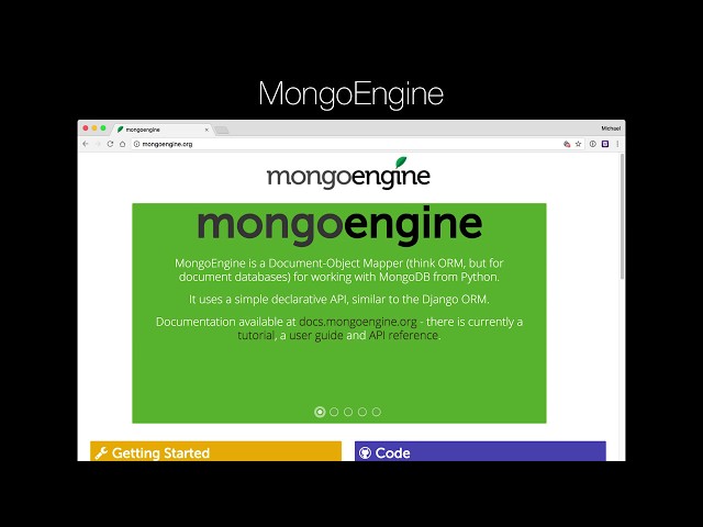 MongoDB and Python Quickstart (2/21): Introduction to mongoengine