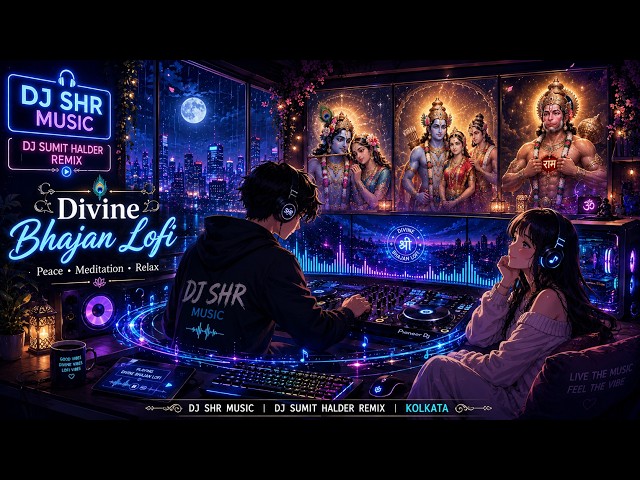 🔴 LIVE 🙏 Peaceful Bhajan Music 24/7 | Meditation, Relaxing & Devotional Lofi | Hare Krishna |SHR LAB