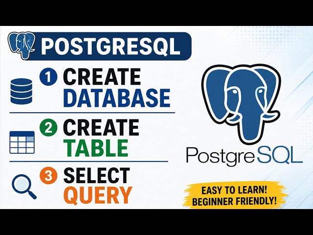 How to Create Table in PostgreSQL | Create Table, set Primary key & Auto Increment in PostgreSQL DB