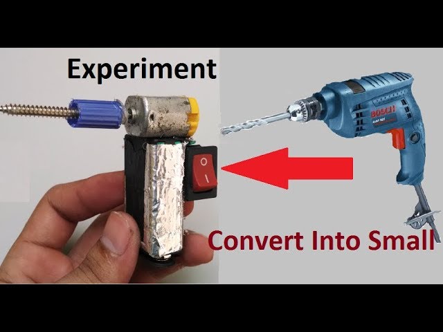 Experiment convert Drilling Machine into small tool | Mr Gactack