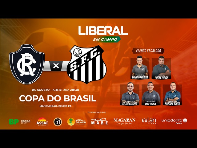 AO VIVO: REMO X SANTOS - COPA DO BRASIL (VOLTA) | COM IMAGENS DO MANGUEIRÃO