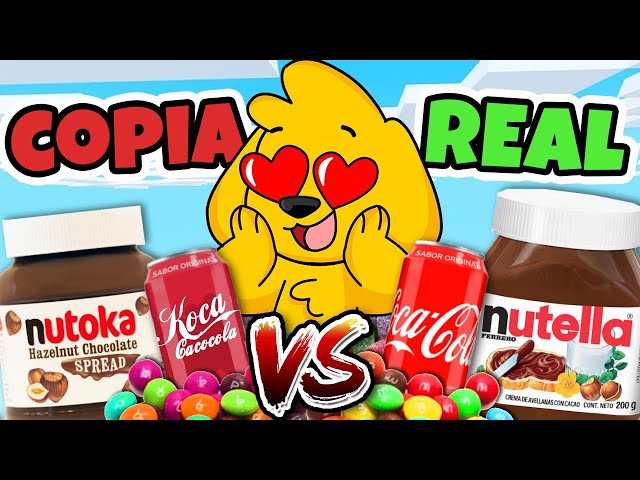 ¡PROBANDO COMIDA REAL vs COPIA! 😋🍫 CATA A CIEGAS con el PIRATA ⚡ ¿VALE LA PENA PAGAR MÁS?