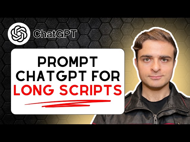 How to Prompt ChatGPT to Write Long Form Scripts