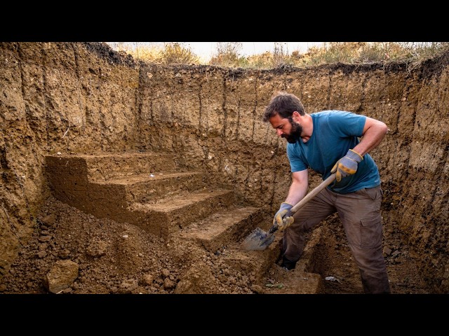 Man Builds Secret Underground Cabin in the Wilderness | by @SONOFZAGROS